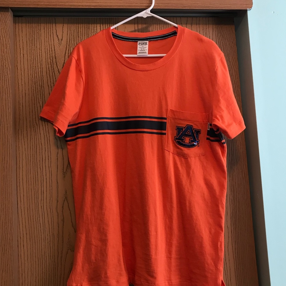 PINK Auburn campus tee